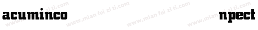 acuminconpect bold字体转换